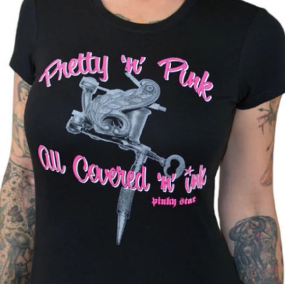 pinky star Tops - Pinky Star Tee